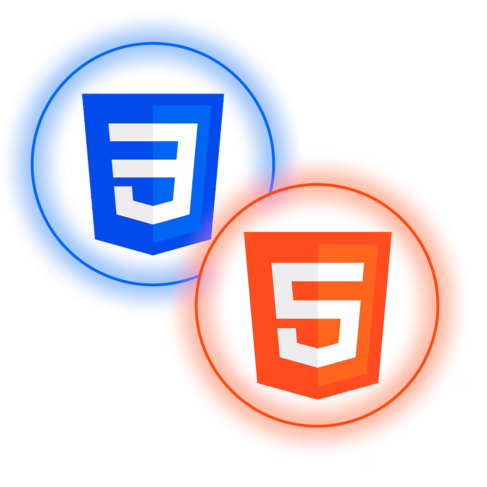 Ícone HTML e CSS